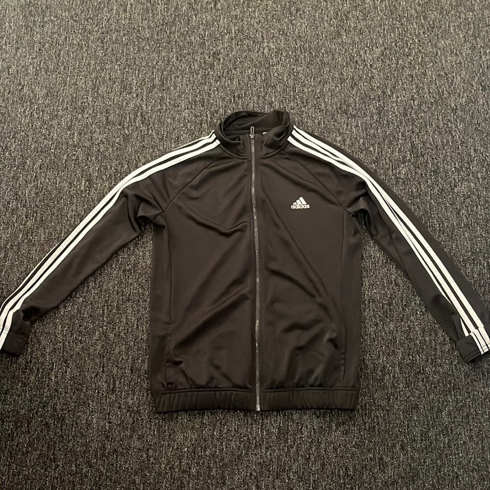 Adidas zip up bomber jacket